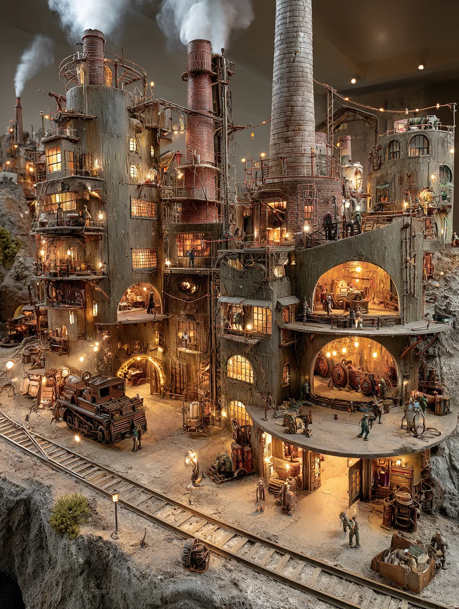 Industrial Steampunk Factory