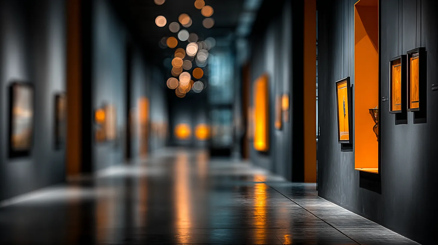 Artist studio — warm gallery interior